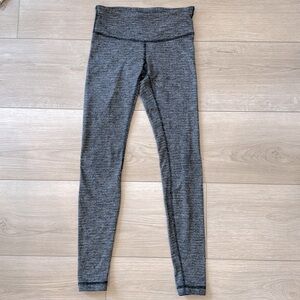 Lululemon Wunder Under Pant lll Black And White Leggings Size 6